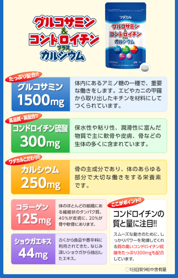 今回のみ】グルコサミン＆コンドロイチン プラス カルシウム